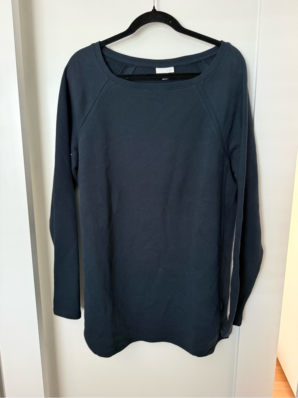 J. Jill Long-Sleeve Scoop Neck Knit Top - Navy